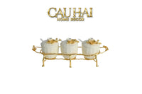 Maison Couture - Set 3 Lọ Gia Vị Golden Brassob Branch Trilogy-Hoa Lụa-CẬU HAI HOME DECOR