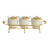 Maison Couture - Set 3 Lọ Gia Vị Golden Brassob Branch Trilogy-Hoa Lụa-Đối tác tại Trung Quốc theo từng đơn đặt hàng-CẬU HAI HOME DECOR