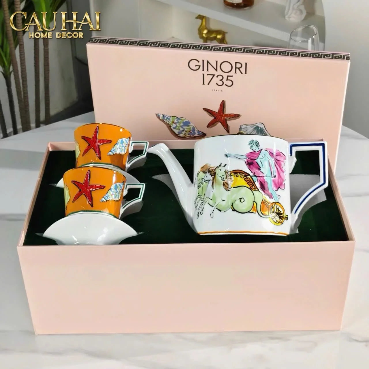 Maison Couture - Set 4 Đĩa Tráng Miệng 20cm Ginori 8" Labirito Héritage Dinner/Desert Plates Set 4pcs-SET CHÉN DĨA-CẬU HAI HOME DECOR