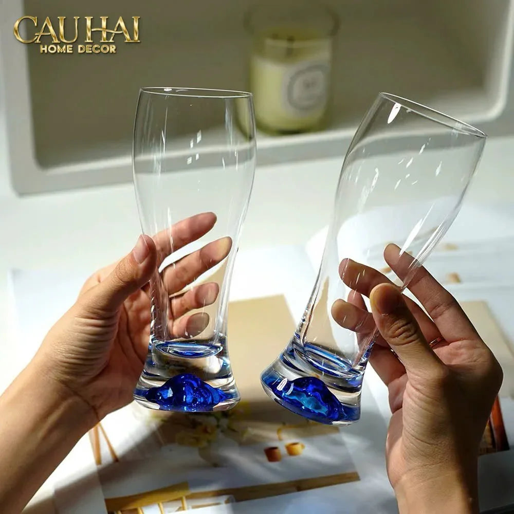 Maison Couture - Set 6 Ly Bia Thuỷ Tinh Oceanami & Cristalleries Stemware Rack 320Ml-CẬU HAI HOME DECOR
