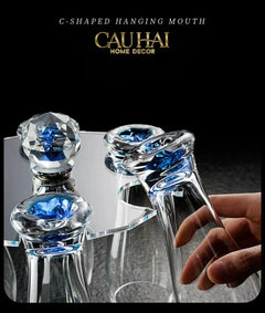 Maison Couture - Set 6 Ly Bia Thuỷ Tinh Oceanami & Cristalleries Stemware Rack 320Ml-CẬU HAI HOME DECOR