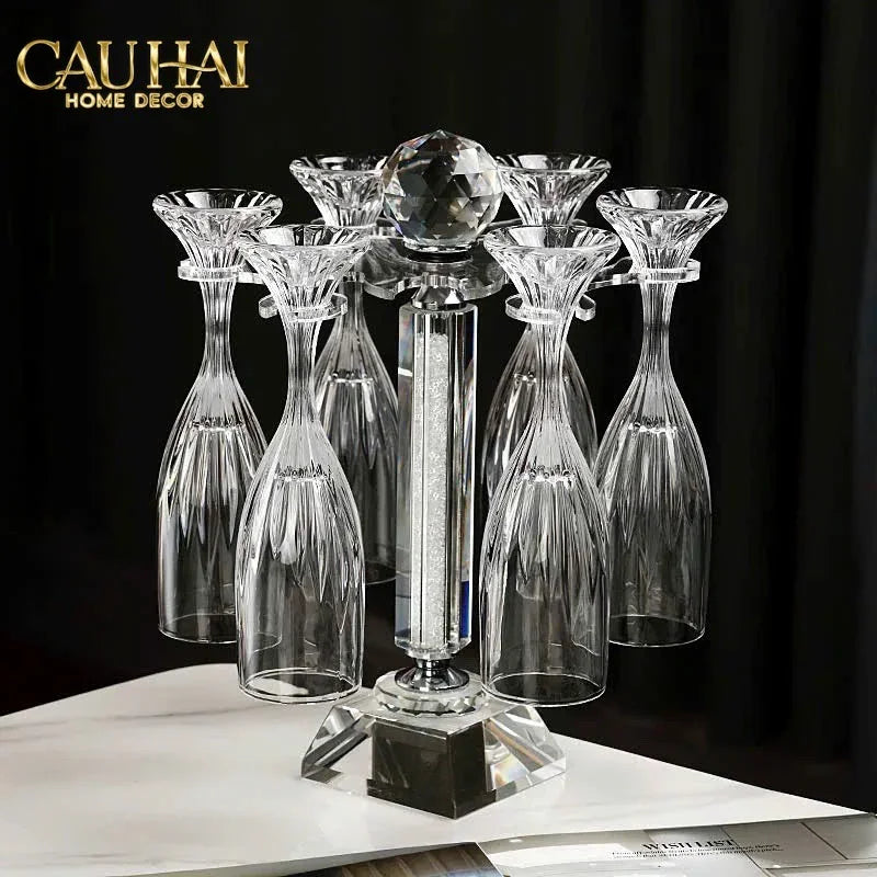 Maison Couture - Set 6 Ly Pha Lê Champane Facetté Éclat Cristalleries Champagne Glasses 170ml-LY THỦY TINH-CẬU HAI HOME DECOR