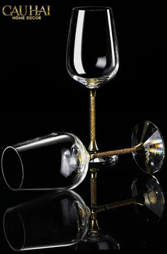 Maison Couture - Set Bình Decanter Ritz - Carlton Leather Box 8 Ly 430Ml-BÌNH RƯỢU-CẬU HAI HOME DECOR