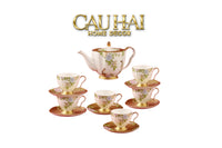 Maison Couture - Set Bình Trà 6 Tách Hoàng Kim Hưng Vượng Oriental Héritage Tea Set 15pcs-CẬU HAI HOME DECOR