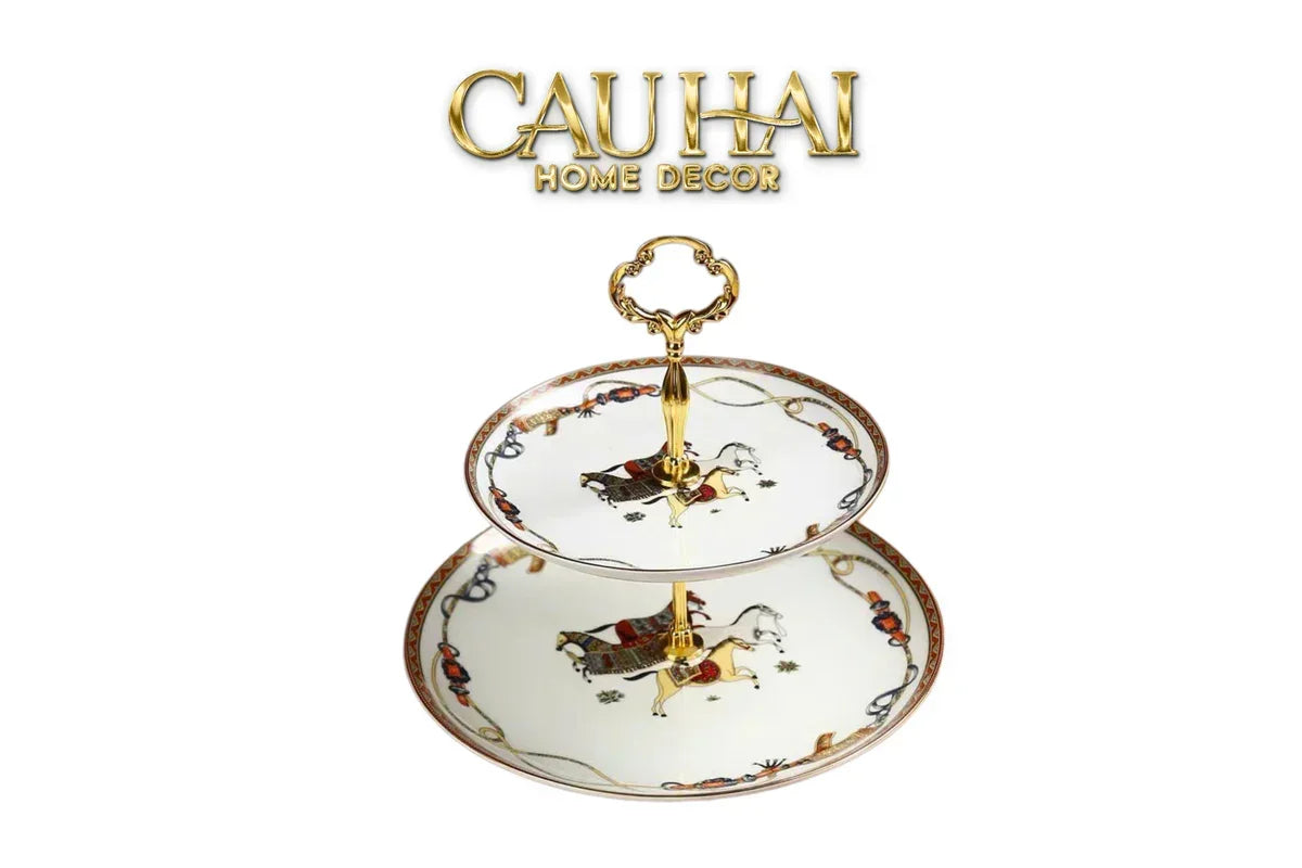 Maison Couture - Set Bình Trà H Class Legacy Équestre Héritage Harnais · Théière Ronde 15Pcs Tea Set-SET BÌNH TRÀ-CẬU HAI HOME DECOR