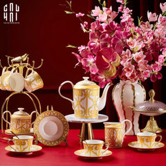 Maison Couture - Set Bình Trà H Class Soleil Éclat Privé 21Pcs - Leather Box-SET BÌNH TRÀ-CẬU HAI HOME DECOR
