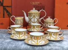 Maison Couture - Set Bình Trà H Class Soleil Éclat Privé 21Pcs - Leather Box-SET BÌNH TRÀ-CẬU HAI HOME DECOR