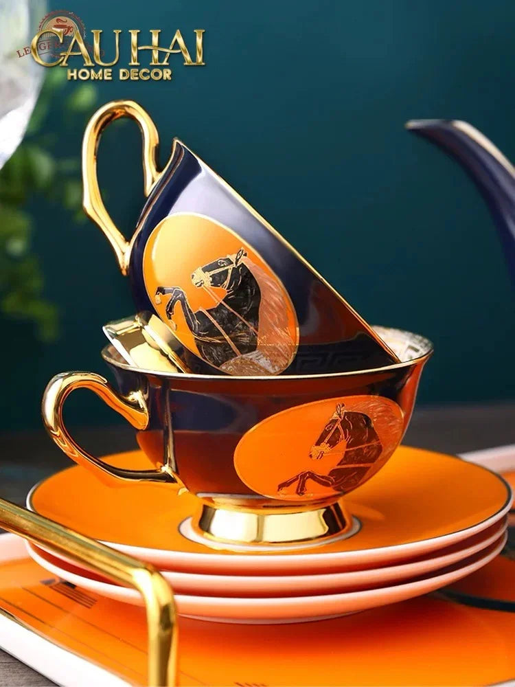 Maison Couture - Set Bình Trà Regal Legendary Impérial Noble Équestre Tea Set 15pcs-BỘ BÌNH TRÀ-CẬU HAI HOME DECOR