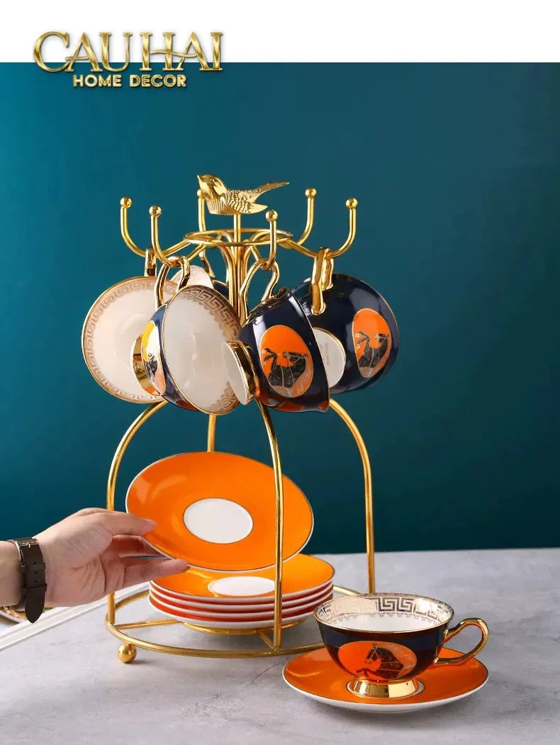 Maison Couture - Set Bình Trà Regal Legendary Impérial Noble Équestre Tea Set 15pcs-BỘ BÌNH TRÀ-CẬU HAI HOME DECOR