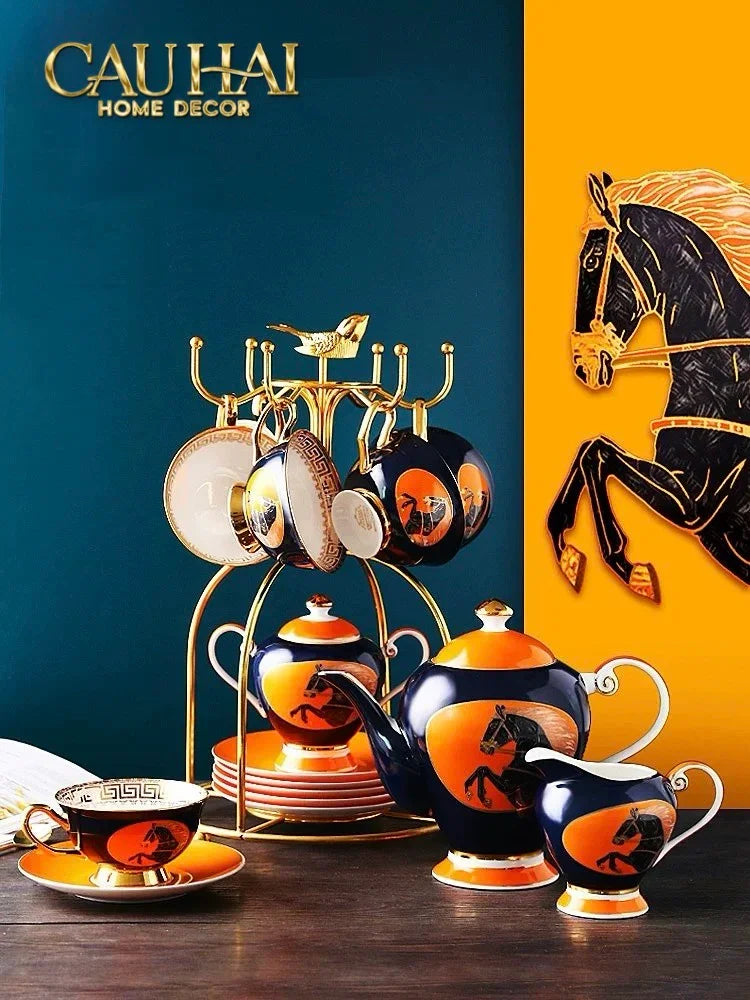 Maison Couture - Set Bình Trà Regal Legendary Impérial Noble Équestre Tea Set 15pcs-CẬU HAI HOME DECOR