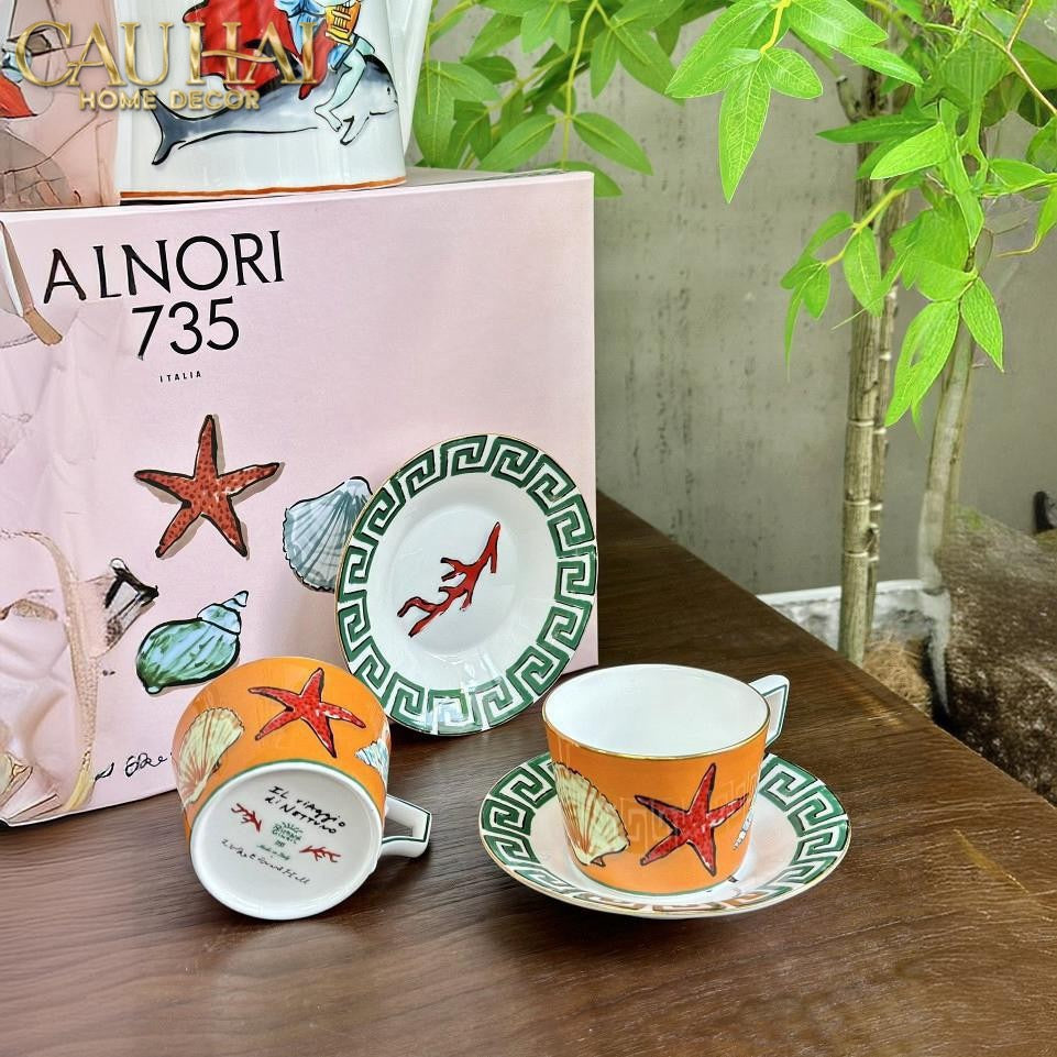 Maison Couture - Set Bình Trà. Ginori Labirito Verde Héritage Tea Set 5 Pcs Giftbox - CẬU HAI HOME DECOR