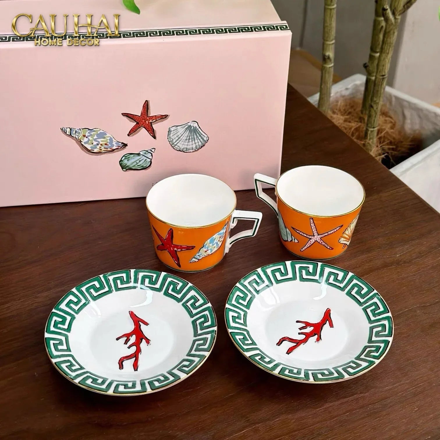 Maison Couture - Set Bình Trà. Ginori Labirito Verde Héritage Tea Set 5 Pcs Giftbox-CẬU HAI HOME DECOR