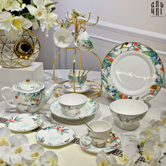 Maison Couture - Set Chén Dĩa 1 Người- Imperial Jardin 4Pcs-SET CHÉN DĨA-CẬU HAI HOME DECOR