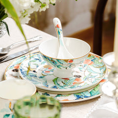 Maison Couture - Set Chén Dĩa 1 Người- Imperial Jardin 4Pcs-SET CHÉN DĨA-CẬU HAI HOME DECOR