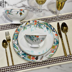 Maison Couture - Set Chén Dĩa 1 Người- Imperial Jardin 4Pcs-SET CHÉN DĨA-CẬU HAI HOME DECOR