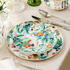 Maison Couture - Set Chén Dĩa 1 Người- Imperial Jardin 4Pcs-SET CHÉN DĨA-CẬU HAI HOME DECOR