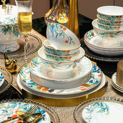 Maison Couture - Set Chén Dĩa 1 Người- Imperial Jardin 4Pcs-SET CHÉN DĨA-CẬU HAI HOME DECOR