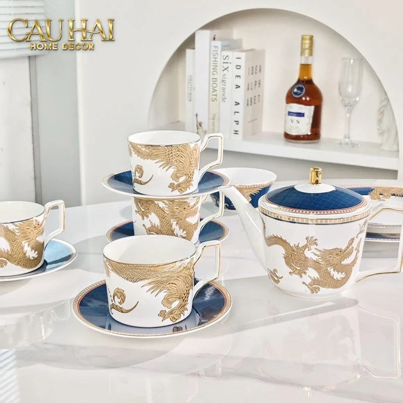 Maison Couture - Set Chén Dĩa Bàn Ăn Long Phụng Eternal Ascendant Tableware Collection-CẬU HAI HOME DECOR