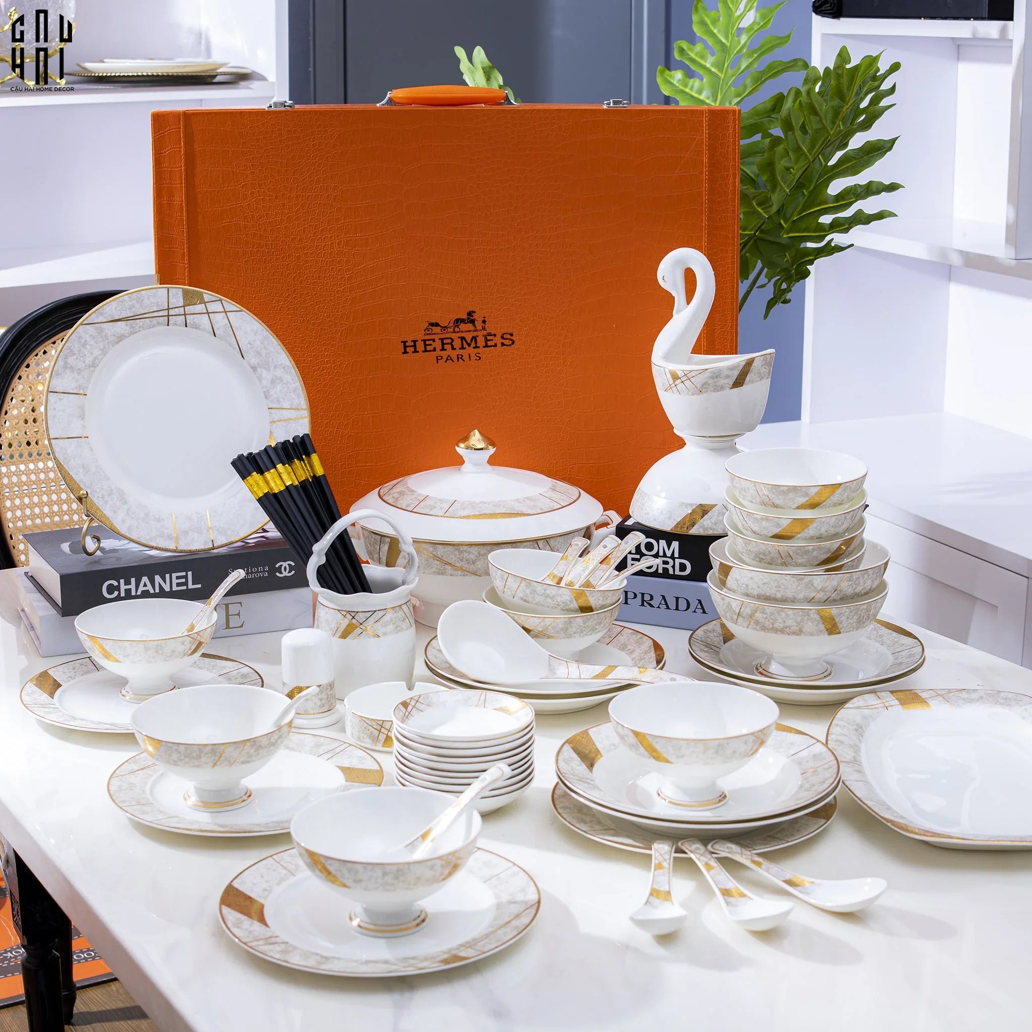 Maison Couture - Set Chén Dĩa L'Éclat Royal 60Pcs-SET CHÉN DĨA-CẬU HAI HOME DECOR