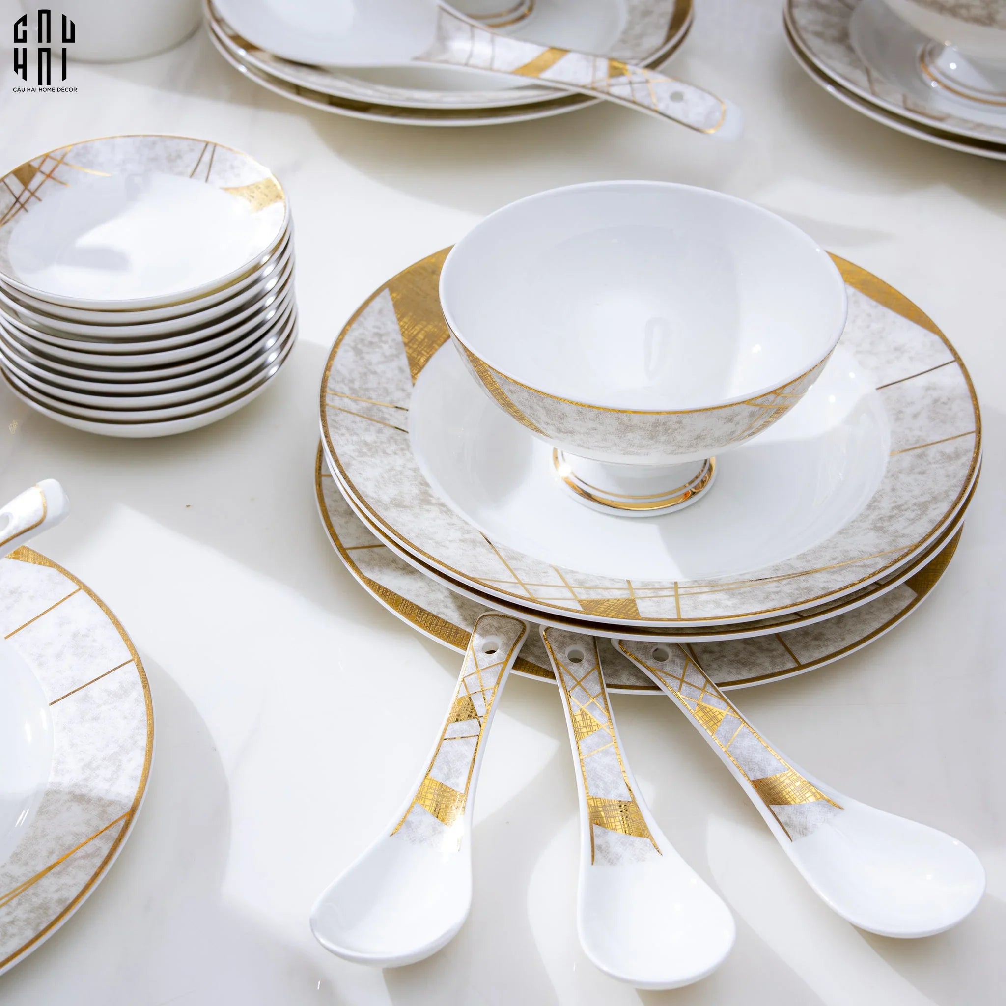 Maison Couture - Set Chén Dĩa L'Éclat Royal 60Pcs-SET CHÉN DĨA-CẬU HAI HOME DECOR