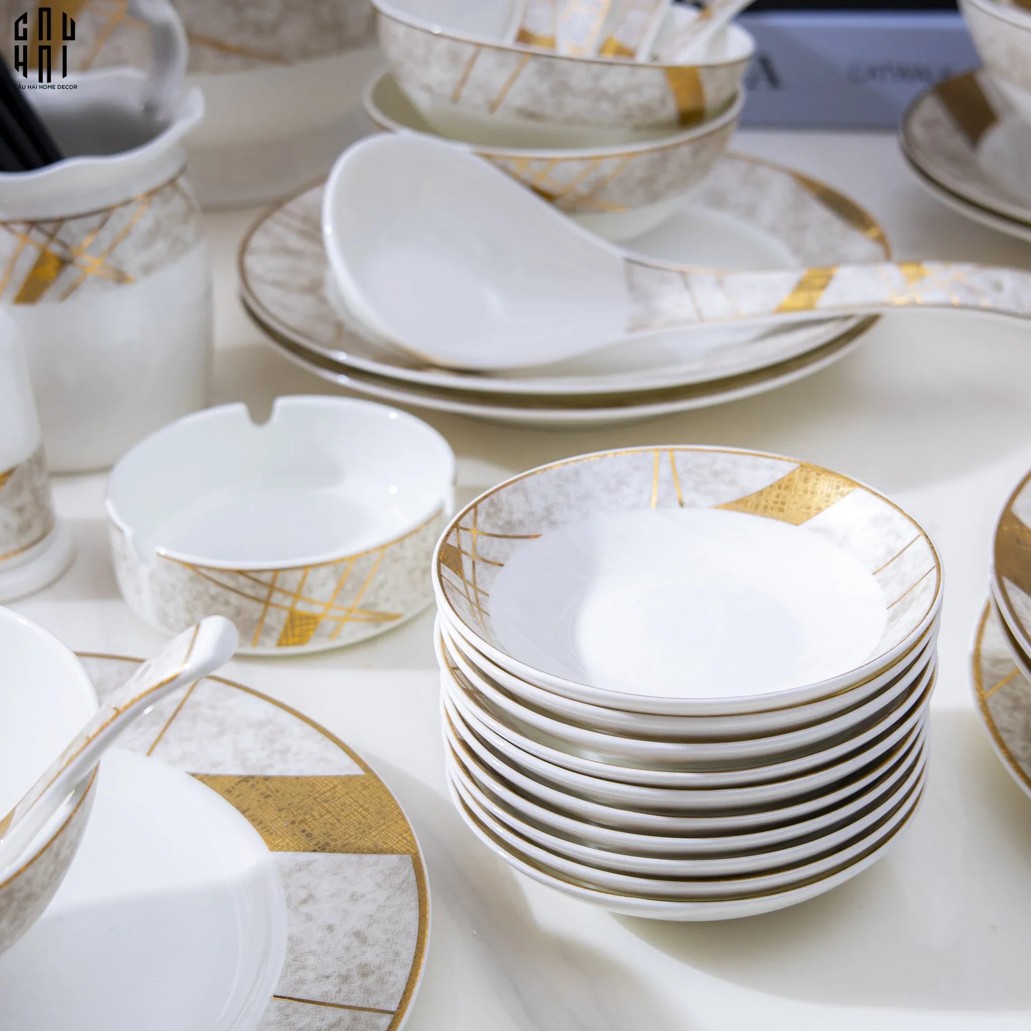 Maison Couture - Set Chén Dĩa L'Éclat Royal 60Pcs-SET CHÉN DĨA-CẬU HAI HOME DECOR