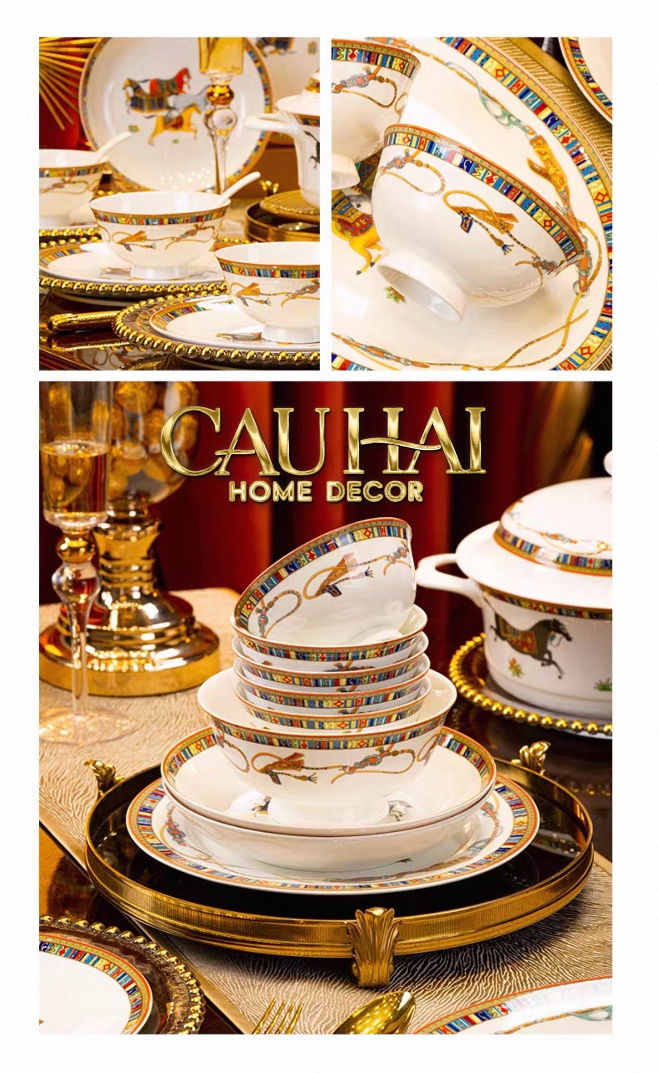 Maison Couture - Set Chén Dĩa Legacy Premium 56Pcs-CẬU HAI HOME DECOR