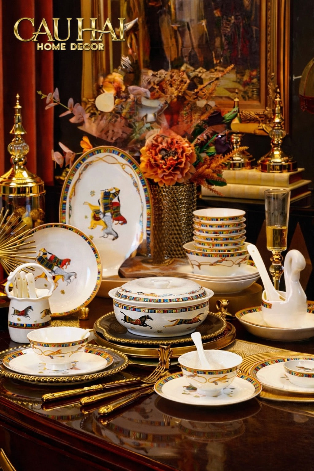 Maison Couture - Set Chén Dĩa Legacy Premium 56Pcs-CẬU HAI HOME DECOR