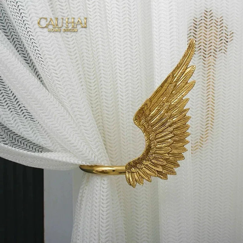 Maison Couture - Set Cột Màn Đồng Brasson Angel Wings Brass Curtain Holdbacks-RÈM & MÀN CHE-CẬU HAI HOME DECOR