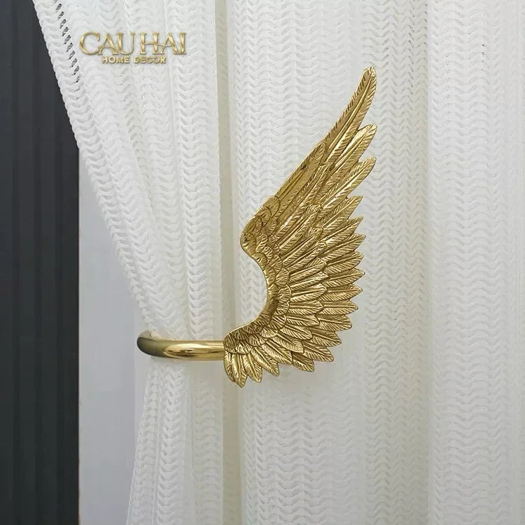 Maison Couture - Set Cột Màn Đồng Brasson Angel Wings Brass Curtain Holdbacks-RÈM & MÀN CHE-CẬU HAI HOME DECOR