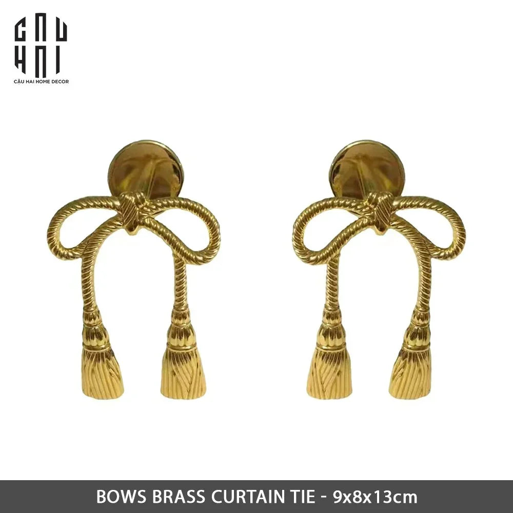 Maison Couture - Set Cột Màn Đồng Brasson Royal Bows Curtain Tieback 2Pcs-RÈM & MÀN CHE-CẬU HAI HOME DECOR