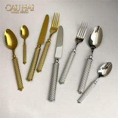 Maison Couture - Set Dao Muỗng Nĩa 4 Món H Class Soleil Pillar Monolith Prestige Dinner Cutlery Set 4pcs-CẬU HAI HOME DECOR