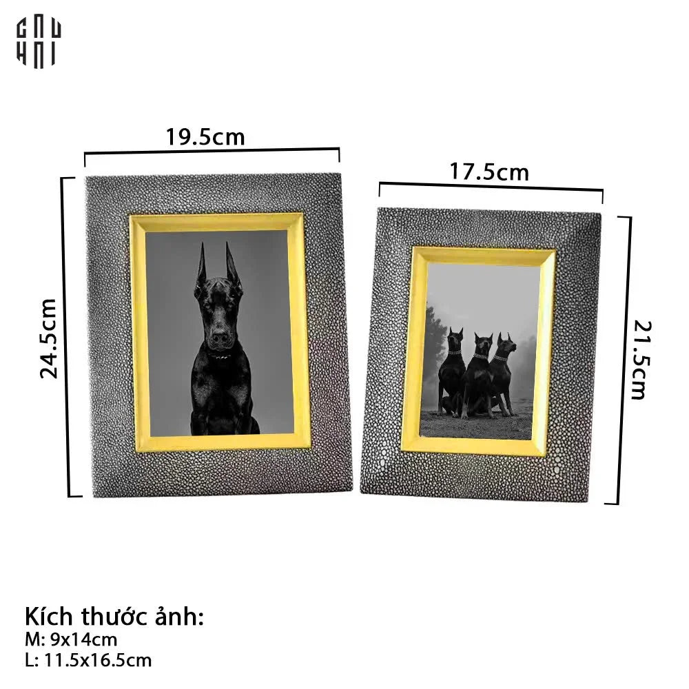 Maison Couture - Set Khung Ảnh Da Leather Tiffany Élégance-CẬU HAI HOME DECOR