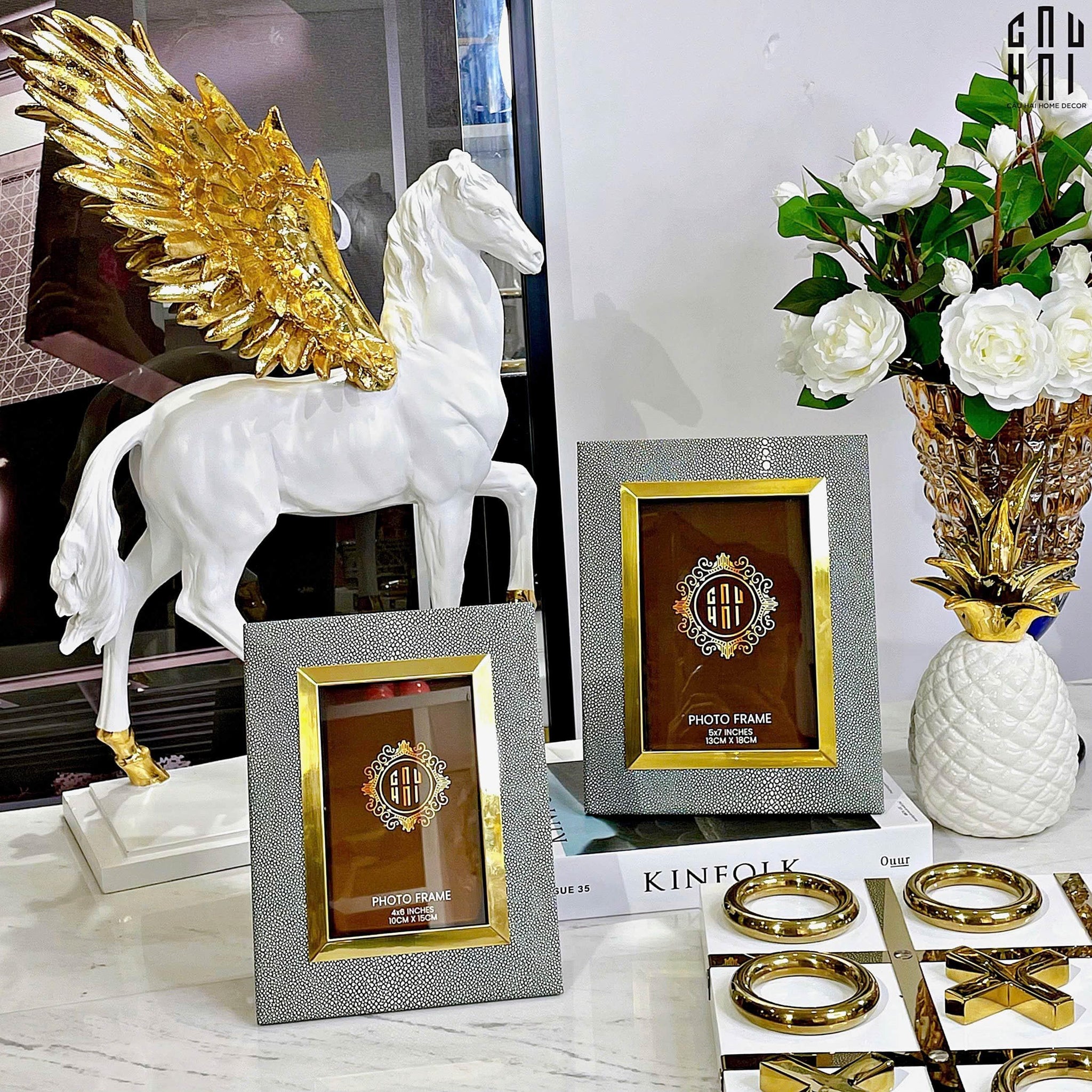 Maison Couture - Set Khung Ảnh Da Leather Tiffany Élégance-CẬU HAI HOME DECOR