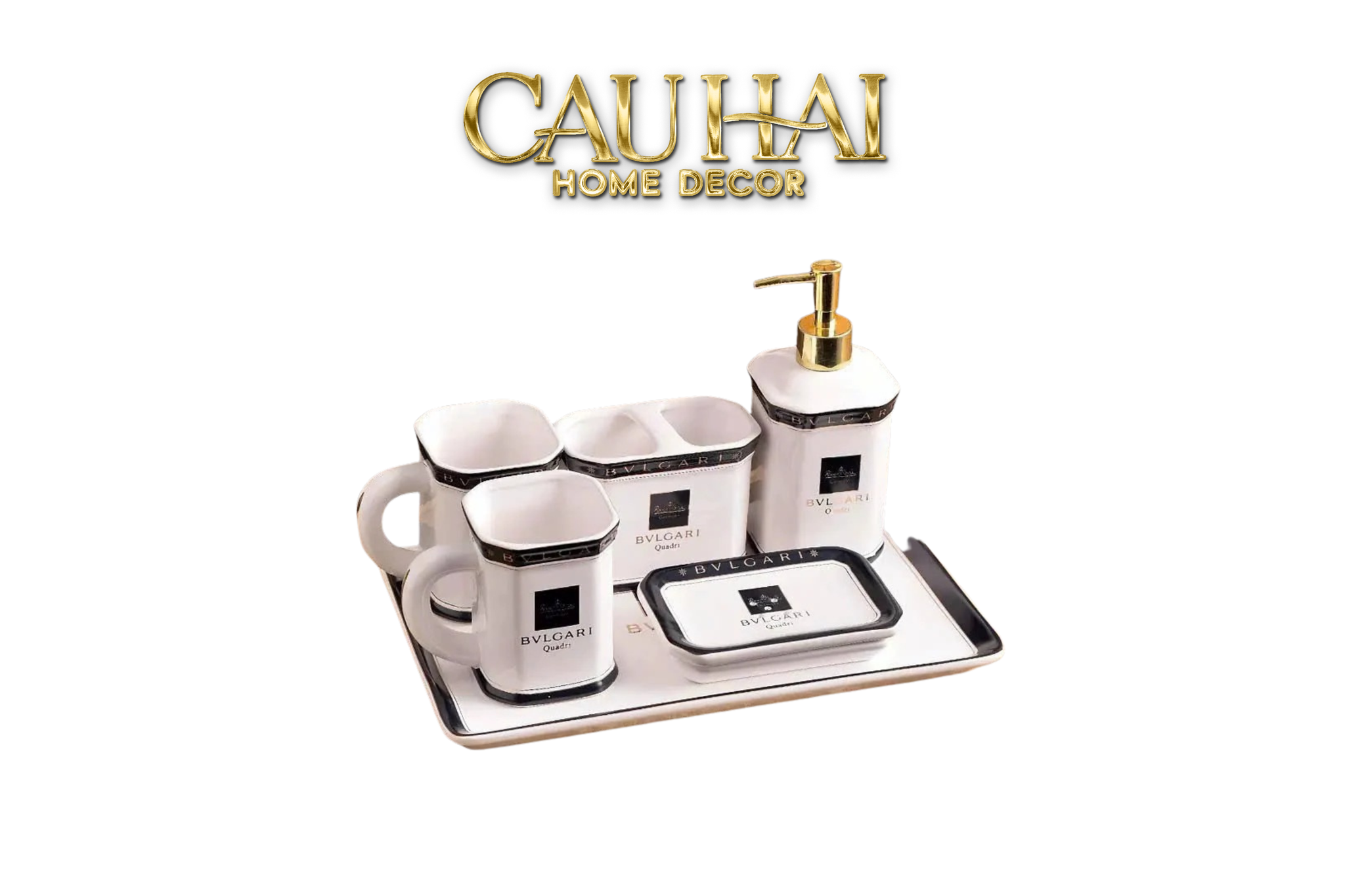 Maison Couture - Set Nhà Tắm Belle Vie Luxe Prestige Bathroom Vanity 6pcs - CẬU HAI HOME DECOR