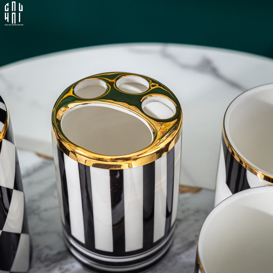 Maison Couture - Set Nhà Tắm Château Clover Signature - L’Atelier Rayé Bathroom Vanity 5pcs - CẬU HAI HOME DECOR