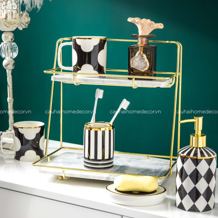 Maison Couture - Set Nhà Tắm Château Clover Signature - L’Atelier Rayé Bathroom Vanity 5pcs - CẬU HAI HOME DECOR