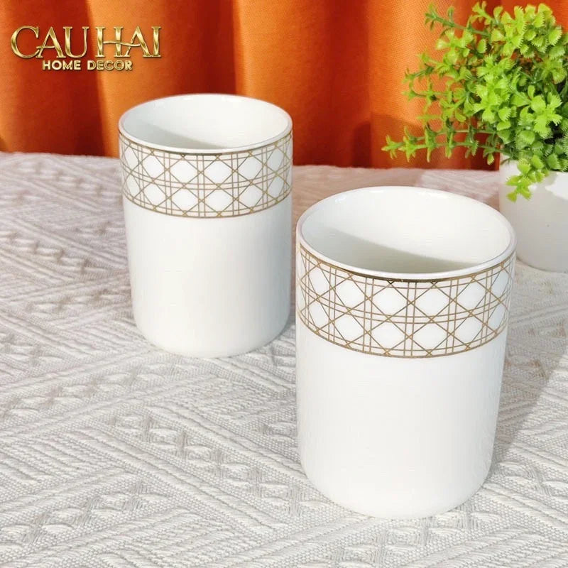 Maison Couture - Set Nhà Tắm D.O Blanc D'Ivoir Cannage Minimal Bathroom Vanity 4Pcs-Set nhà tắm bathroom vanities-Đối tác tại Trung Quốc theo từng đơn đặt hàng-CẬU HAI HOME DECOR