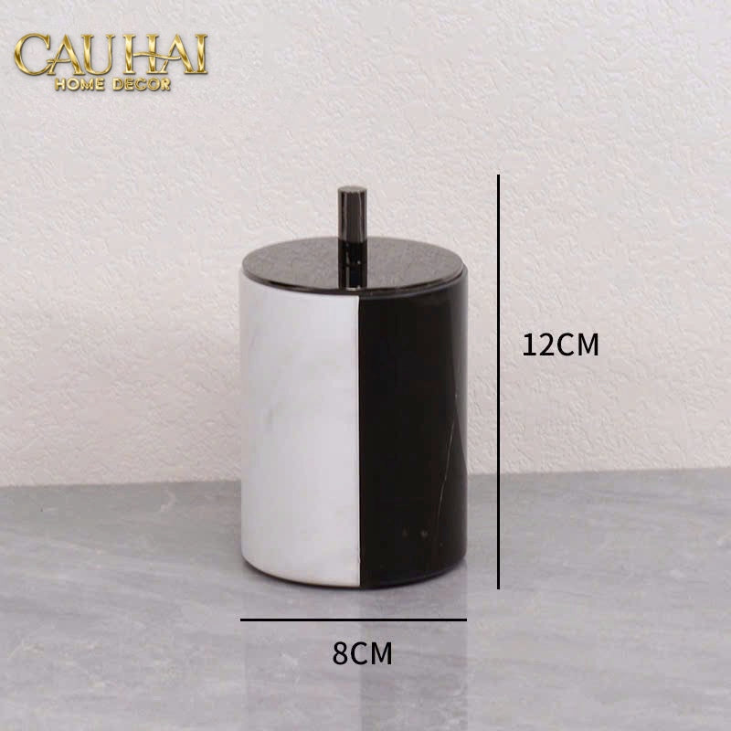 Maison Couture - Set Nhà Tắm Đá Marble - Monolith Noir & Ivoire Intellectual Vanity 4Pcs - CẬU HAI HOME DECOR