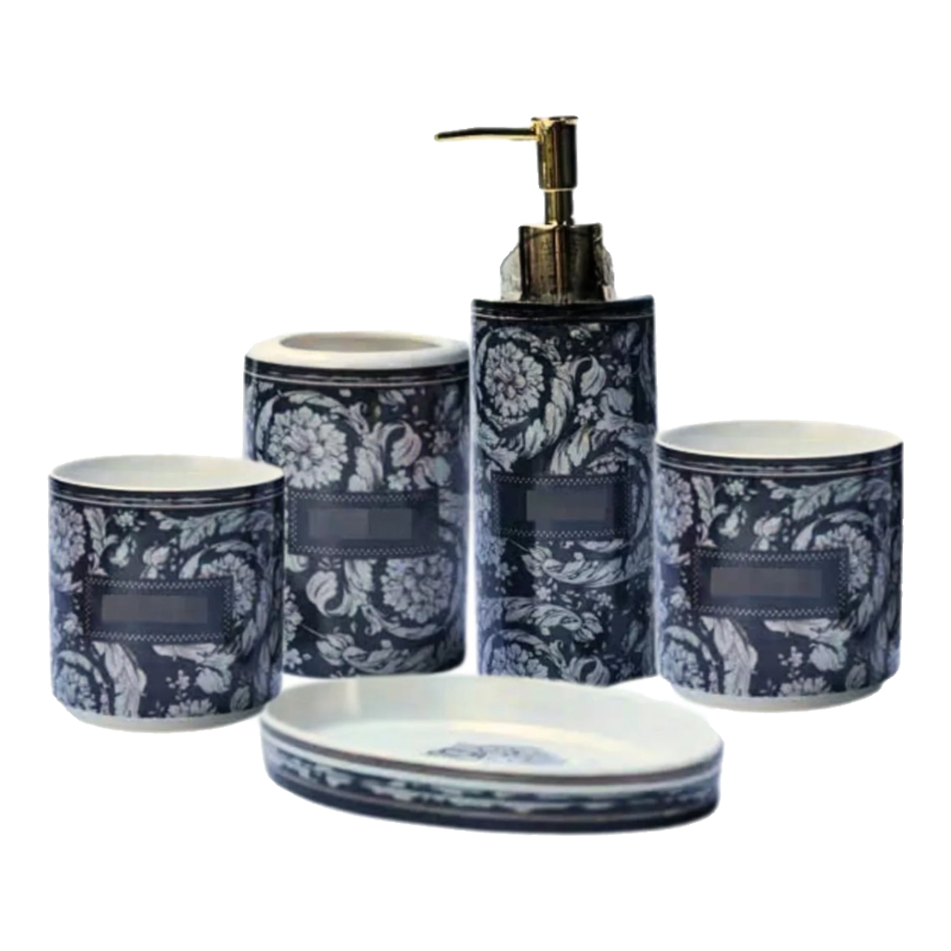 Maison Couture - Set Nhà Tắm V Class Medusa Graphiite Barocco Haze 5Pcs