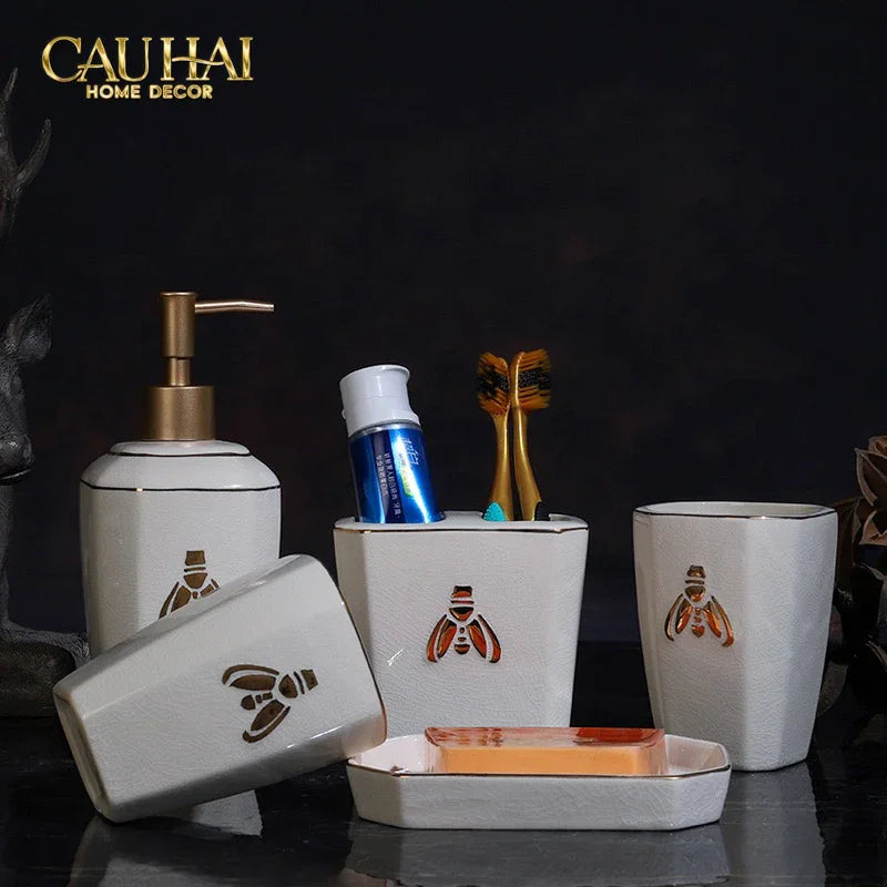 maison-couture-set-nha-tam-g-class-elegance-miel-dore-golden-queen-bee-5pcs-cau-hai-home-decor-2 - CẬU HAI HOME DECOR