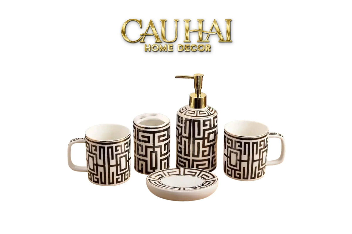 Maison Couture - Set Nhà Tắm GVC Class Symmetry Code · Intellectual Chic Bathroom Vanity 5Pcs-Set nhà tắm bathroom vanities-Đối tác tại Trung Quốc theo từng đơn đặt hàng-CẬU HAI HOME DECOR