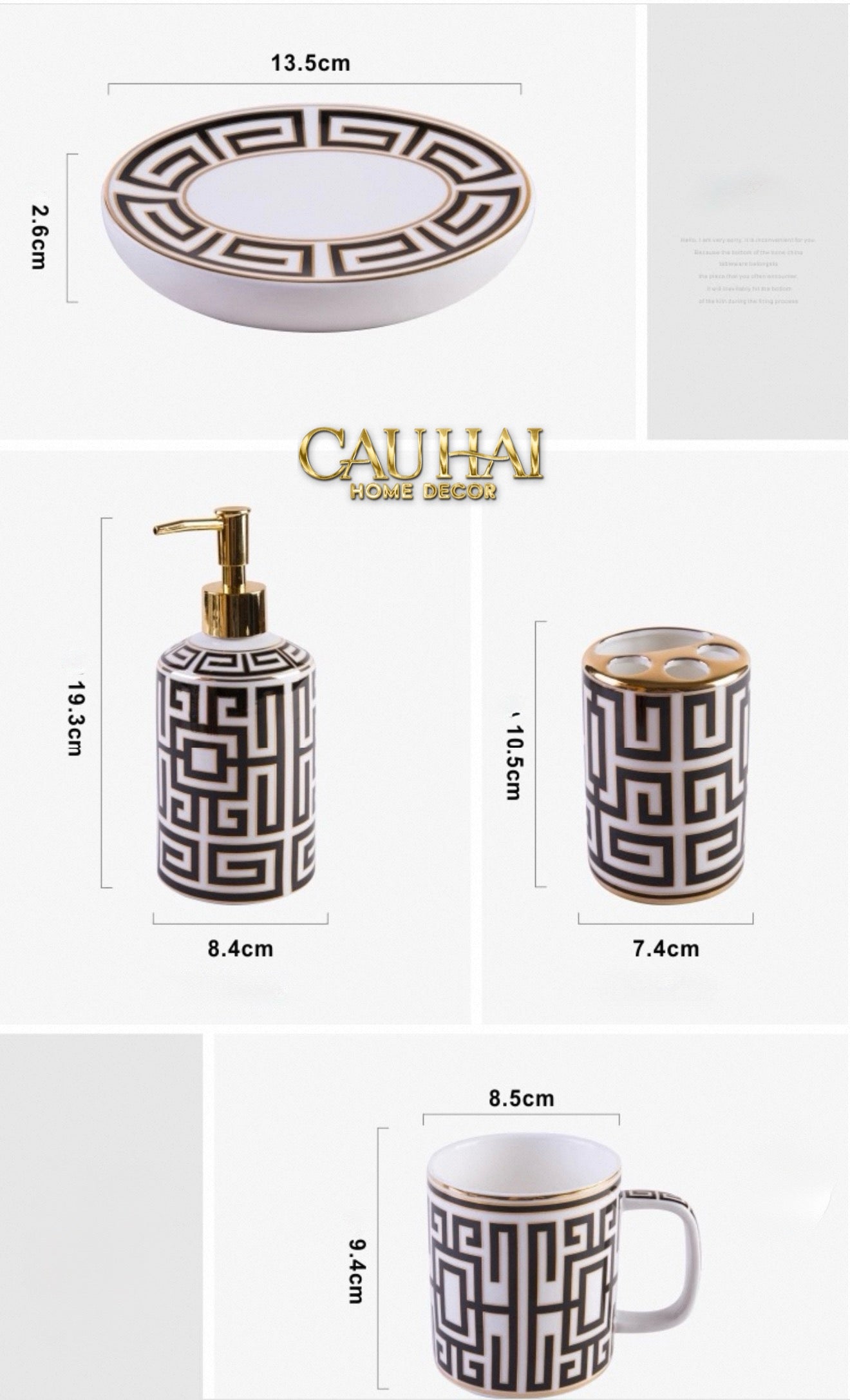 Maison Couture - Set Nhà Tắm GVC Symmetry Code · Intellectual Chic Vanity 5Pcs - CẬU HAI HOME DECOR