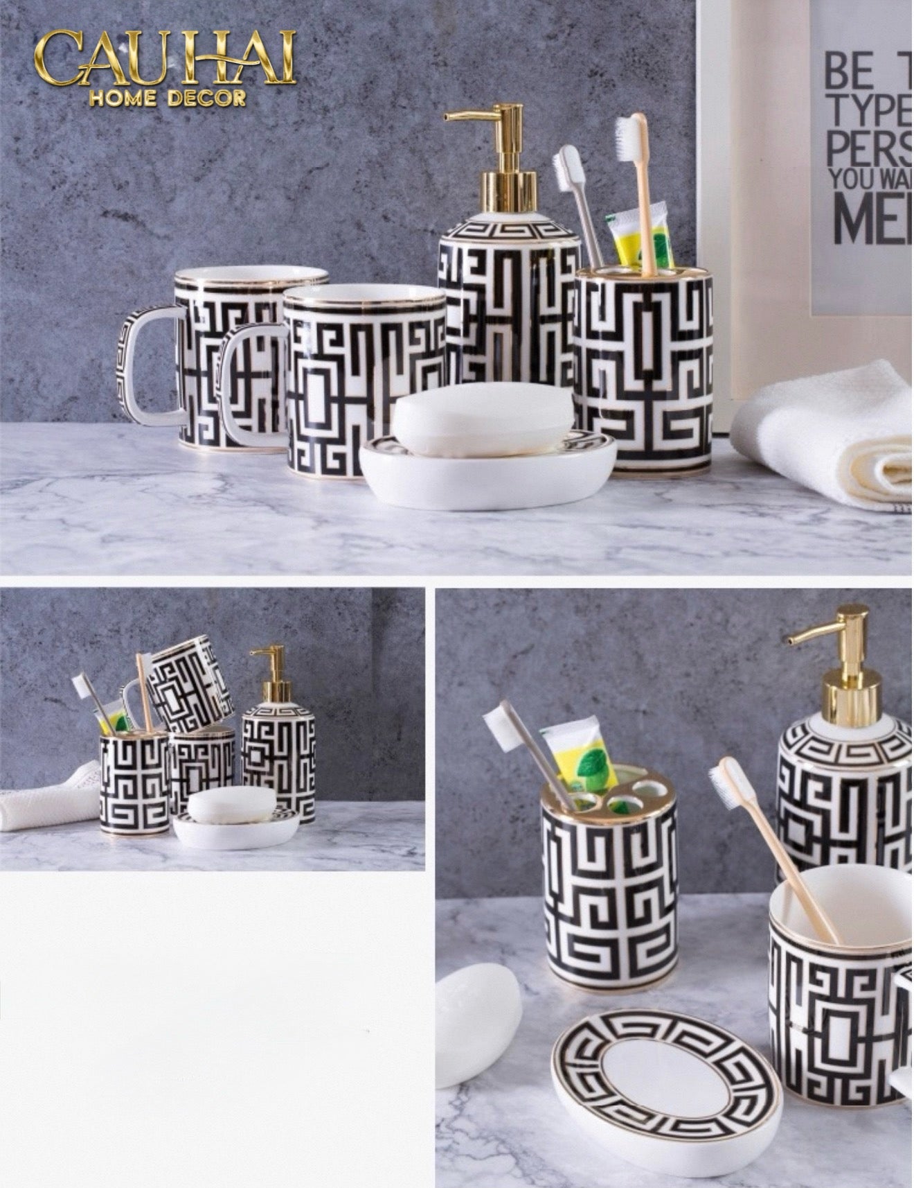 Maison Couture - Set Nhà Tắm GVC Symmetry Code · Intellectual Chic Vanity 5Pcs - CẬU HAI HOME DECOR
