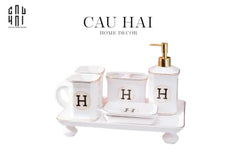 Maison Couture - Set Nhà Tắm Henderson - Pearl White Porcelain Bathroom Vanity 4Pcs-CẬU HAI HOME DECOR