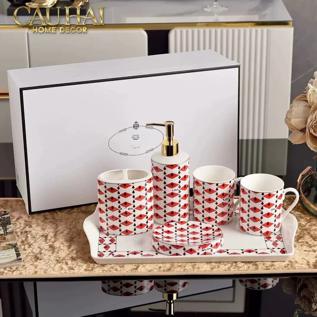Maison Couture - Set Nhà Tắm P Class -Moda Code Rouge Modulaire · Bathroom Vanities 6Pcs-CẬU HAI HOME DECOR