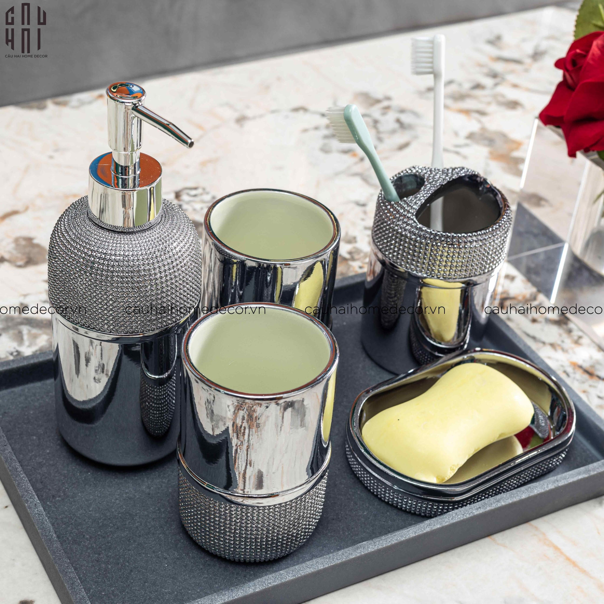 Maison Couture - Set Nhà Tắm Platinum Premium Bathroom Set-CẬU HAI HOME DECOR