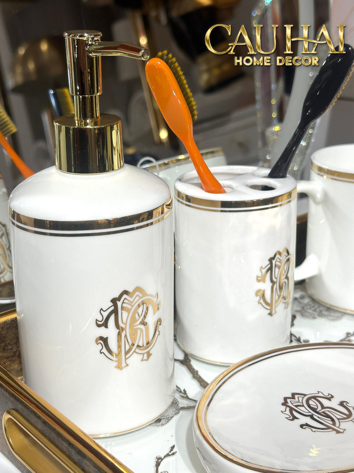 Maison Couture - Set Nhà Tắm RC Class Renaissance Cavalli D’Ivoire 5Pcs Bathroom Vanity-Set nhà tắm bathroom vanities-Đối tác tại Trung Quốc theo từng đơn đặt hàng-CẬU HAI HOME DECOR