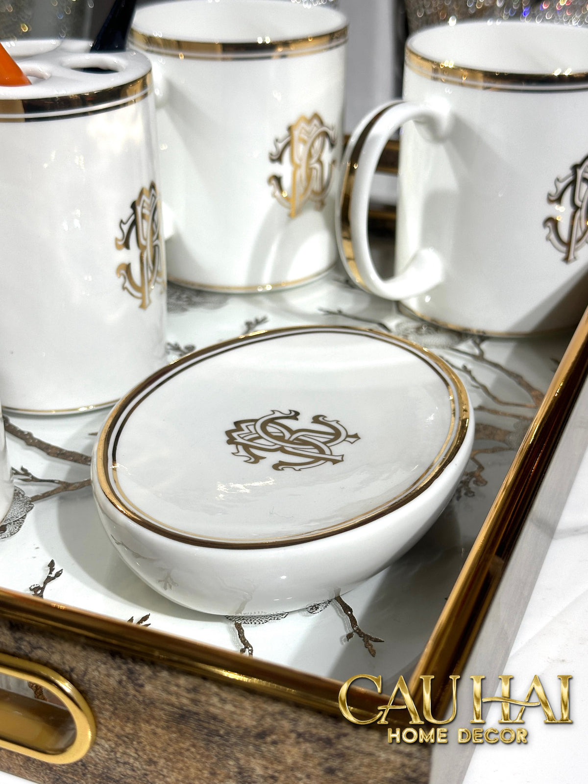 Maison Couture - Set Nhà Tắm RC Class Renaissance Cavalli D’Ivoire 5Pcs Bathroom Vanity-Set nhà tắm bathroom vanities-Đối tác tại Trung Quốc theo từng đơn đặt hàng-CẬU HAI HOME DECOR