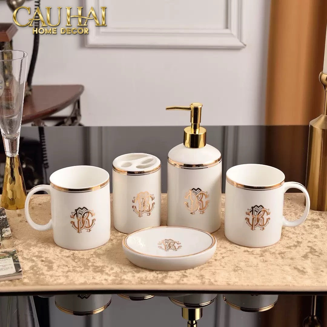 Maison Couture - Set Nhà Tắm Renaissance Cavalleria D’Ivoire 5Pcs - CẬU HAI HOME DECOR