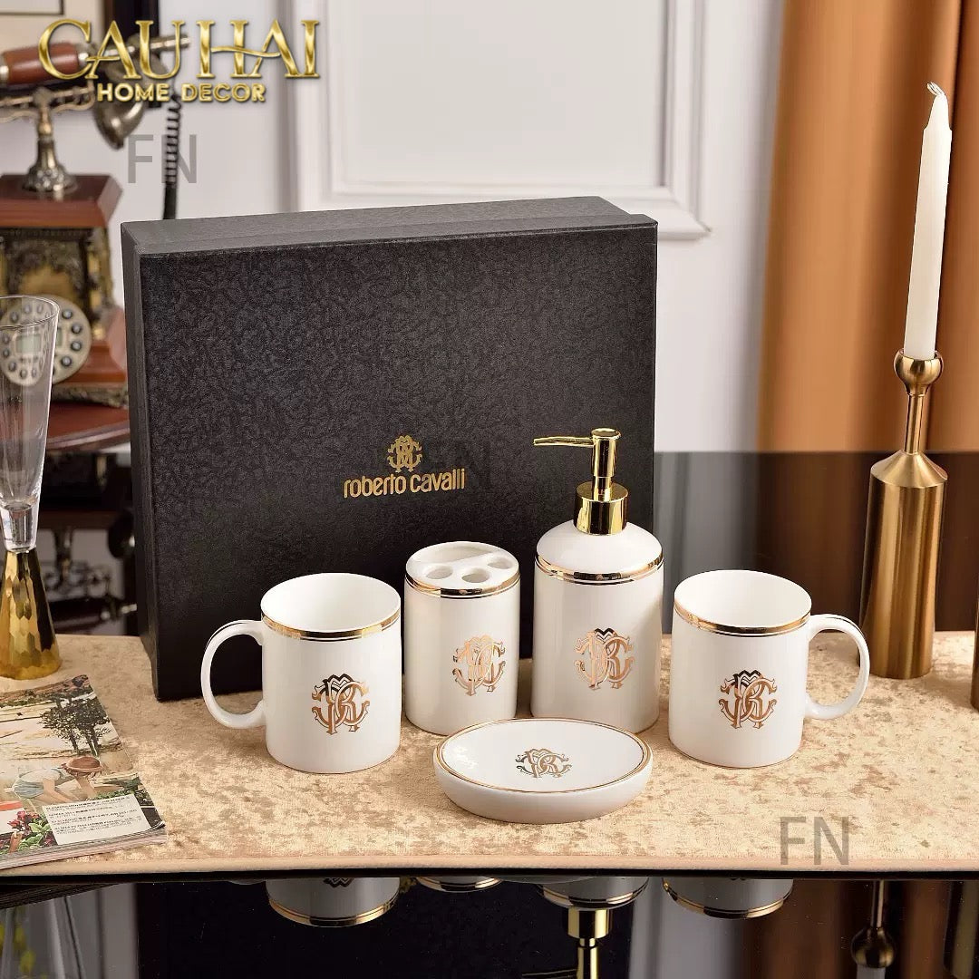 Maison Couture - Set Nhà Tắm Renaissance Cavalleria D’Ivoire 5Pcs - CẬU HAI HOME DECOR